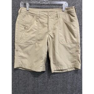 The North Face Horizon‎ Shorts Womens 6 Beige Nylon Ripstop Roll up Cuffs Hiking